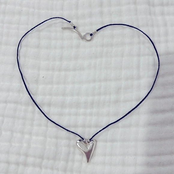 Jill Platner Heart Pendant Sterling silver necklace - Picture 2 of 7